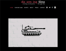 Tablet Screenshot of disarmingfilms.com